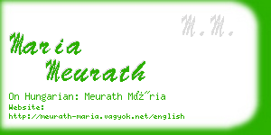 maria meurath business card